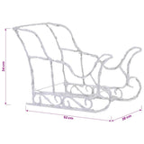 Reindeers & Sleigh Christmas Decoration 320 LEDs Acrylic - Extra Image