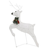 Reindeer & Sleigh Christmas Decoration 100 LEDs Outdoor White - Extra Image