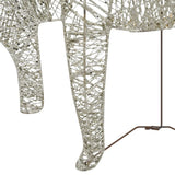 Reindeer & Sleigh Christmas Decoration 140 LEDs Outdoor Gold