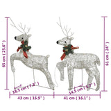 Reindeer & Sleigh Christmas Decoration 140 LEDs Outdoor Gold - Extra Image