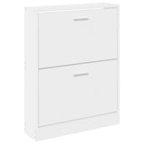 Shoe Cabinet White 59x17x81 cm Engineered Wood - Top-Down View