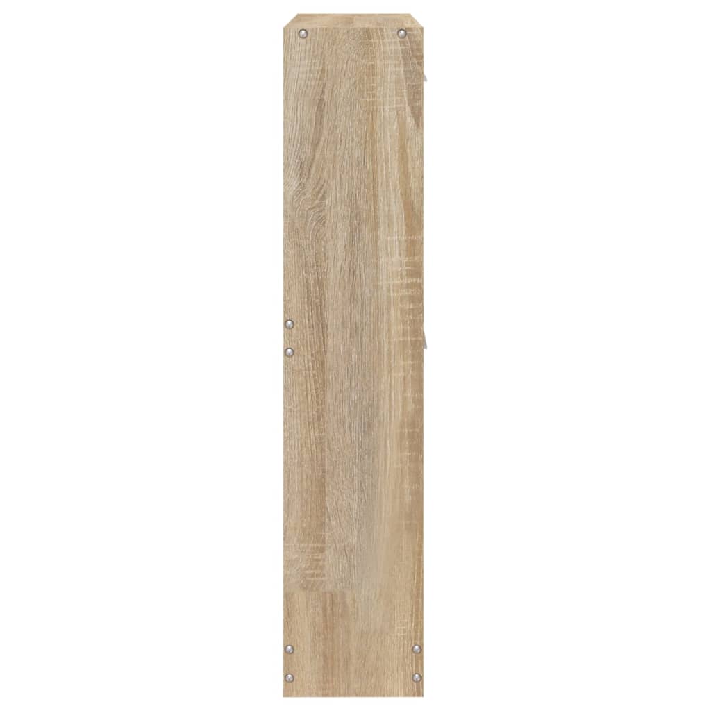 Shoe Cabinet Oak 59x17x81 cm Engineered Wood