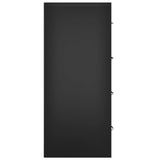 Sideboard with 4 Drawers 60x30.5x71 cm Black