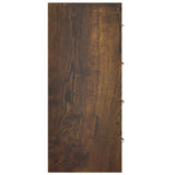 Sideboard with 4 Drawers 60x30.5x71 cm Smoked Oak