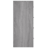 Sideboard with 4 Drawers 60x30.5x71 cm Grey Sonoma