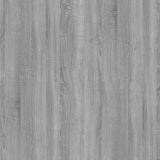 Sideboard with 4 Drawers 60x30.5x71 cm Grey Sonoma - Rear View