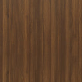 Sideboard with 4 Drawers 60x30.5x71 cm Brown Oak - Rear View