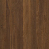 Bedside Cabinets 2 pcs with Drawer Brown Oak