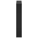Shoe Cabinet with Mirror 3-Layer Black 63x17x102.5 cm