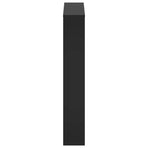 Shoe Cabinet with Mirror 3-Layer Black 63x17x102.5 cm