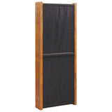 6-Panel Room Divider Black 420x180 cm