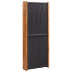 6-Panel Room Divider Black 420x180 cm
