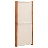 4-Panel Room Divider Cream White 280x180 cm - 45-Degree Angle