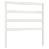 Bed Headboard White 96 cm Solid Wood Pine - Front View