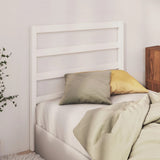 Bed Headboard White 96 cm Solid Wood Pine - Side View
