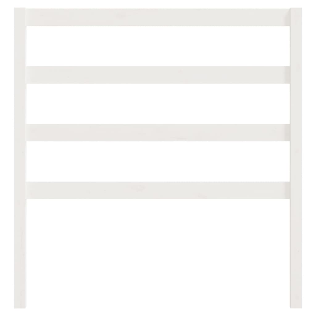 Bed Headboard White 96 cm Solid Wood Pine