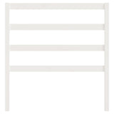 Bed Headboard White 96 cm Solid Wood Pine - Top-Down View