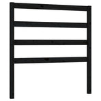 Bed Headboard Black 96 cm Solid Wood Pine