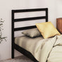 Bed Headboard Black 96 cm Solid Wood Pine