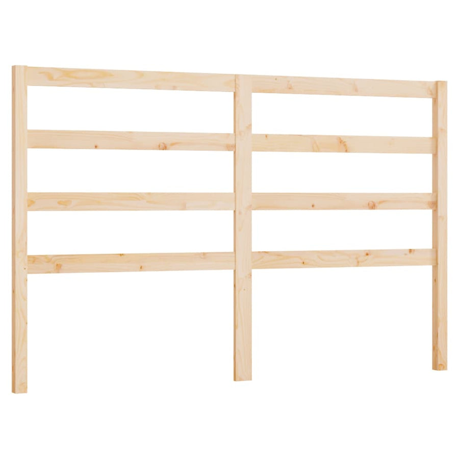 Bed Headboard 141 cm Solid Wood Pine