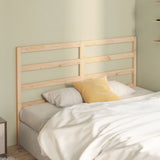 Bed Headboard 141 cm Solid Wood Pine - Side View