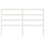 Bed Headboard White 141 cm Solid Wood Pine - Top-Down View