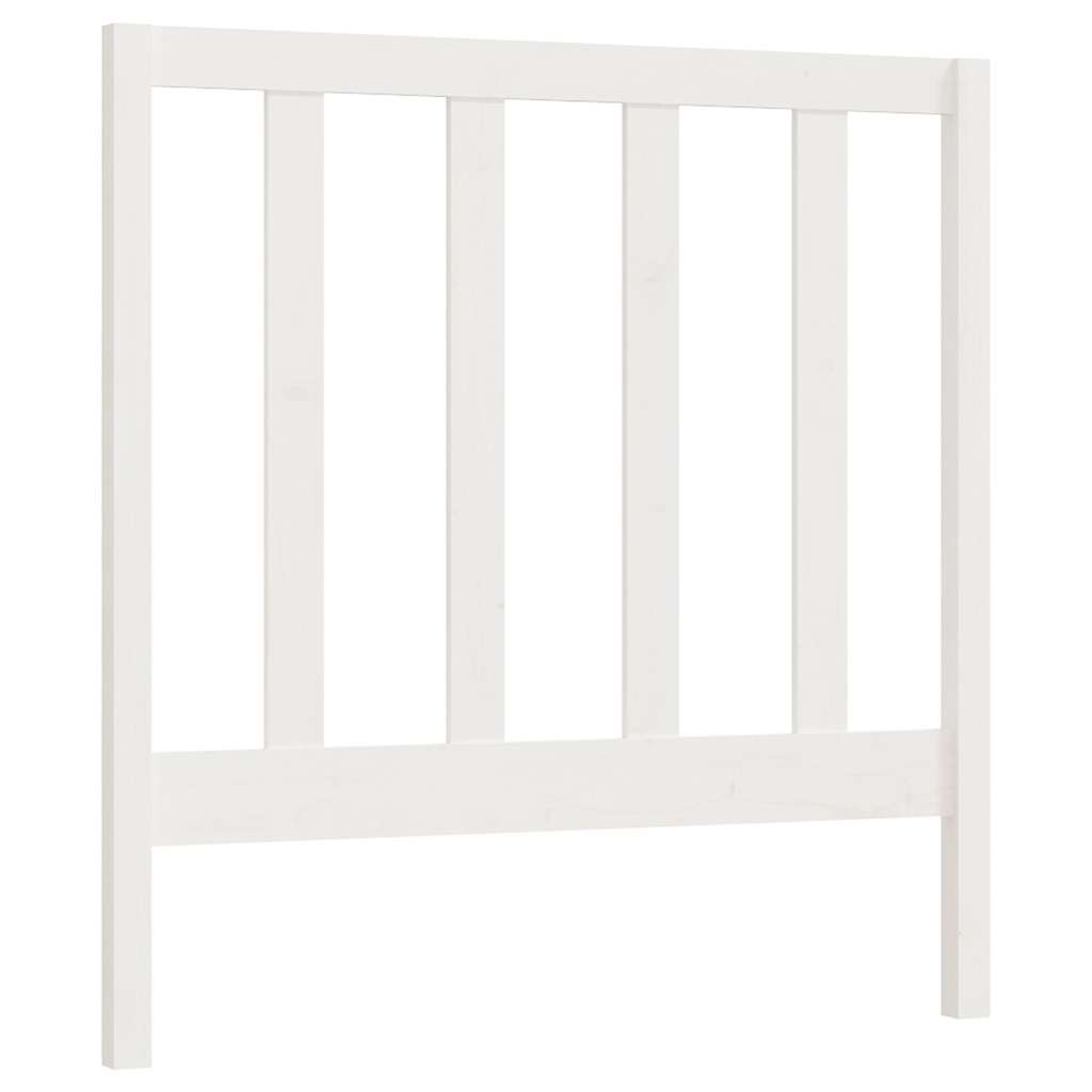 Bed Headboard White 96 cm Solid Wood Pine
