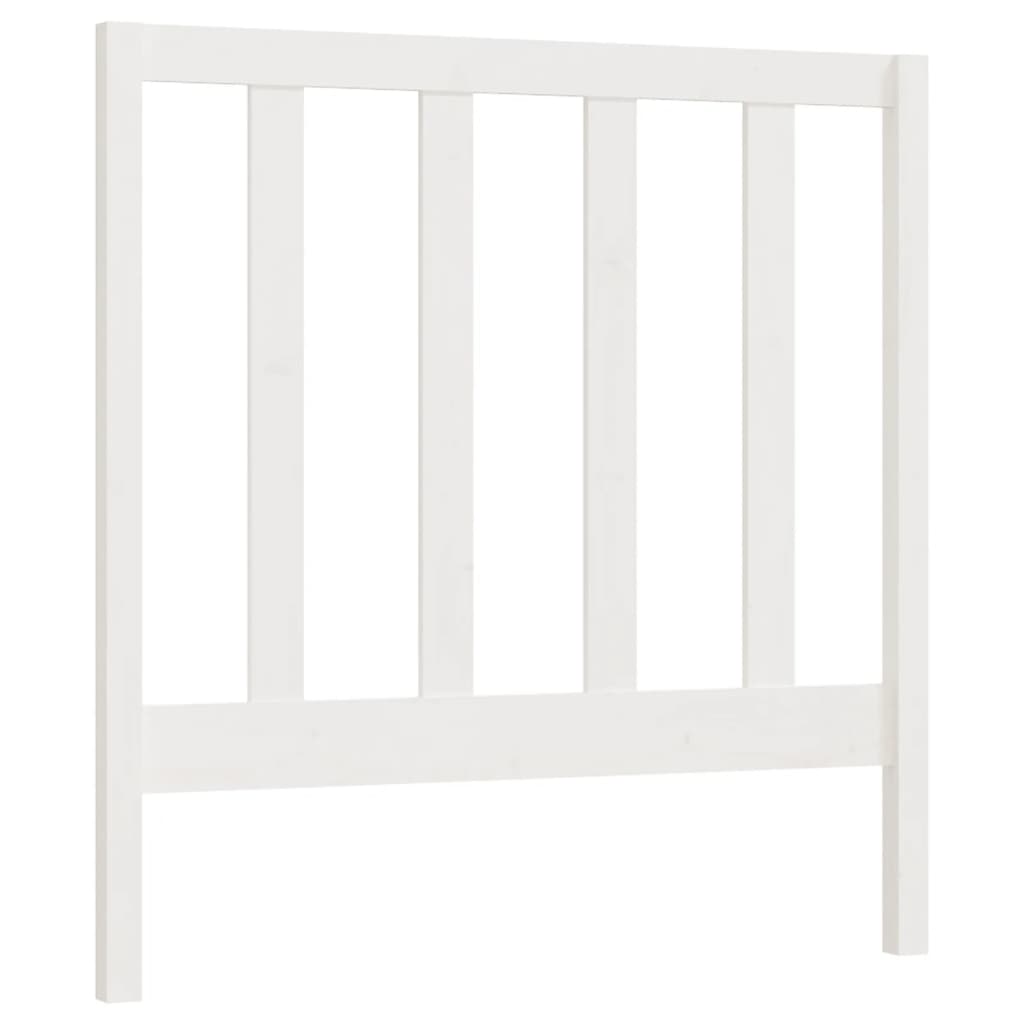Bed Headboard White 96 cm Solid Wood Pine
