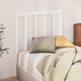 Bed Headboard White 96 cm Solid Wood Pine - Side View