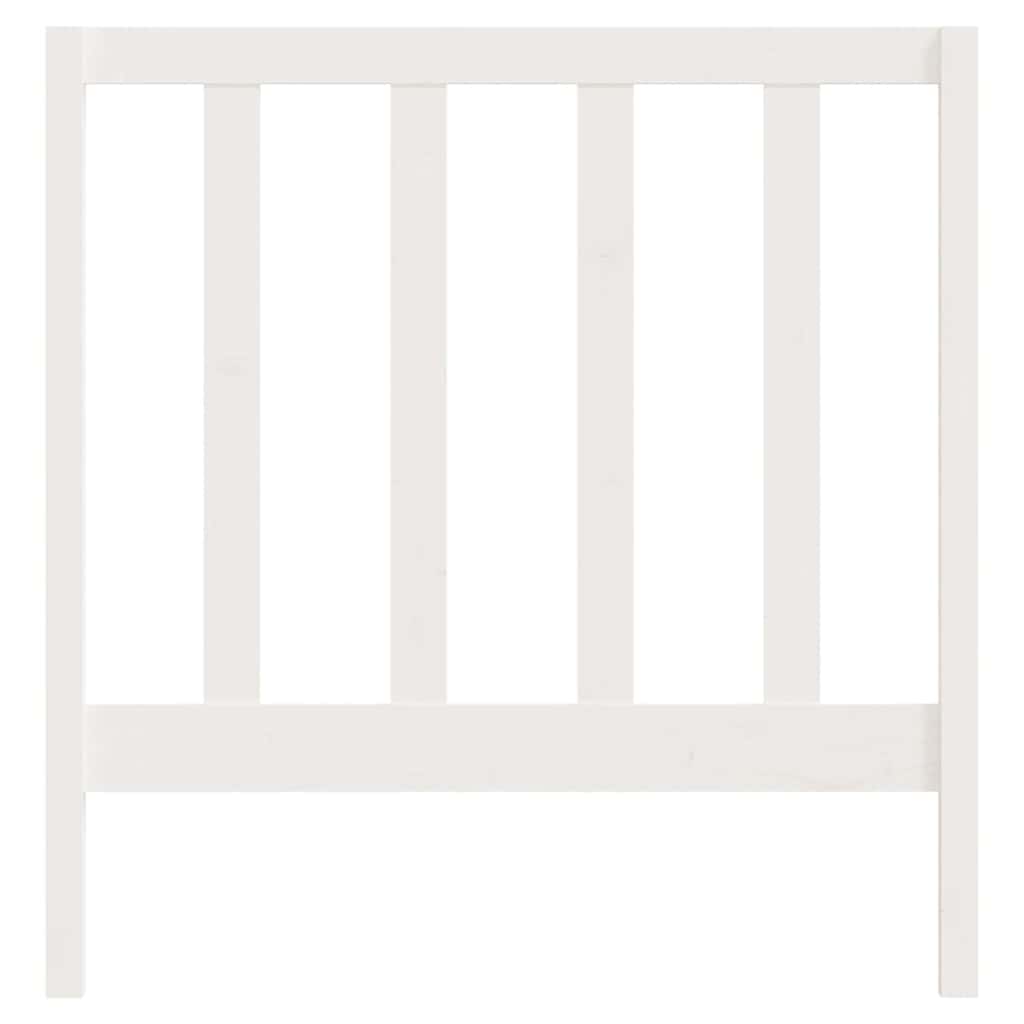 Bed Headboard White 96 cm Solid Wood Pine