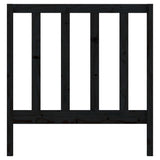 Bed Headboard Black 96 cm Solid Wood Pine