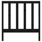 Bed Headboard Black 96 cm Solid Wood Pine