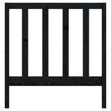 Bed Headboard Black 96 cm Solid Wood Pine - Top-Down View