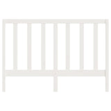 Bed Headboard White 141 cm Solid Wood Pine - Top-Down View