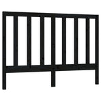 Bed Headboard Black 156 cm Solid Wood Pine