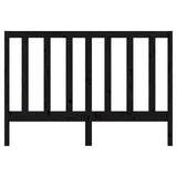 Bed Headboard Black 156 cm Solid Wood Pine