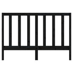 Bed Headboard Black 156 cm Solid Wood Pine