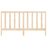 Bed Headboard 186 cm Solid Wood Pine - Top-Down View