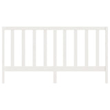 Bed Headboard White 186 cm Solid Wood Pine - Top-Down View