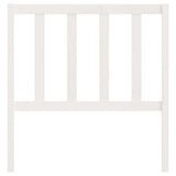 Bed Headboard White 96x4x100 cm Solid Wood Pine