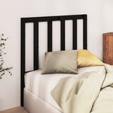 Bed Headboard Black 96 cm Solid Wood Pine - Side View