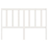 Bed Headboard White 141 cm Solid Wood Pine - Top-Down View