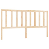 Bed Headboard 186 cm Solid Wood Pine - Front View