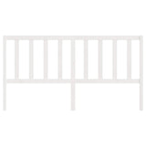 Bed Headboard White 186 cm Solid Wood Pine