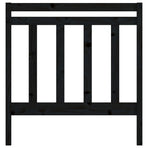 Bed Headboard Black 96 cm Solid Wood Pine