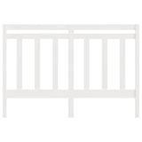 Bed Headboard White 141 cm Solid Wood Pine - Top-Down View