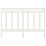 Bed Headboard White 156x4x100 cm Solid Wood Pine