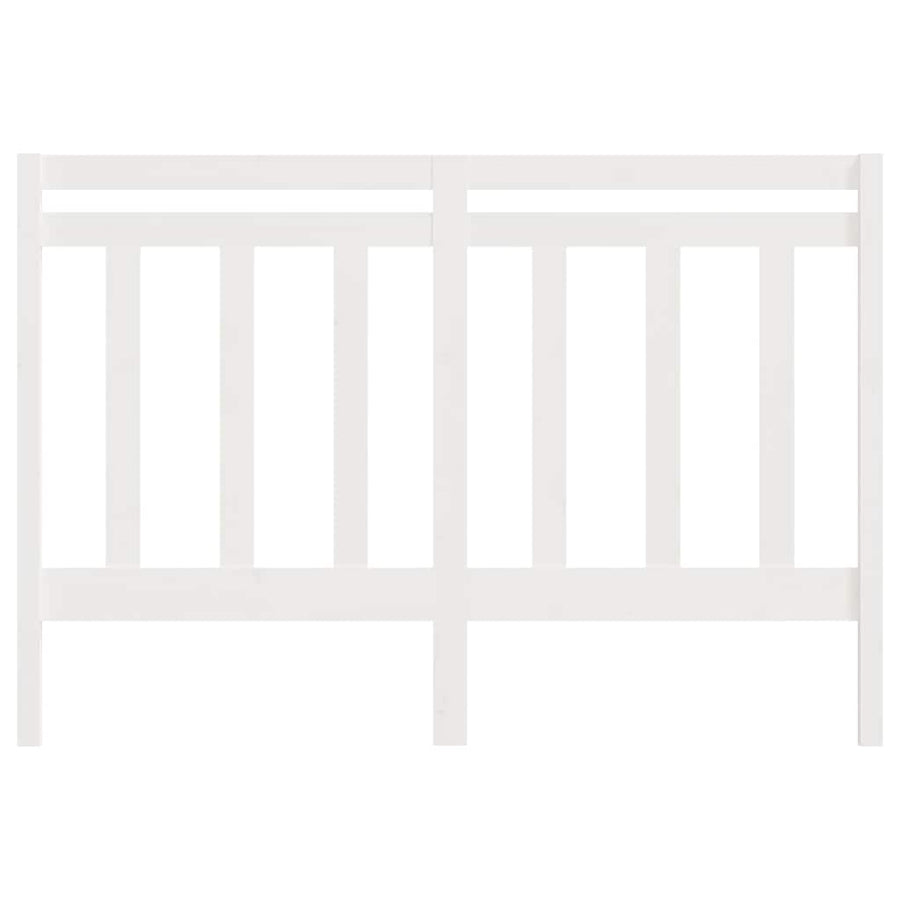 Bed Headboard White 156 cm Solid Wood Pine