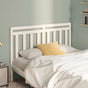 Bed Headboard White 156 cm Solid Wood Pine