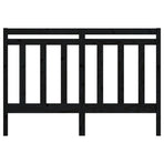 Bed Headboard Black 156 cm Solid Wood Pine